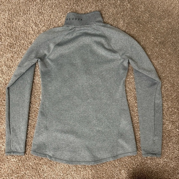 Under Armour Women’s Lightweight Gray‎ Fleece Lined 1/4 Zip Jacket Size Medium - Picture 2 of 9
